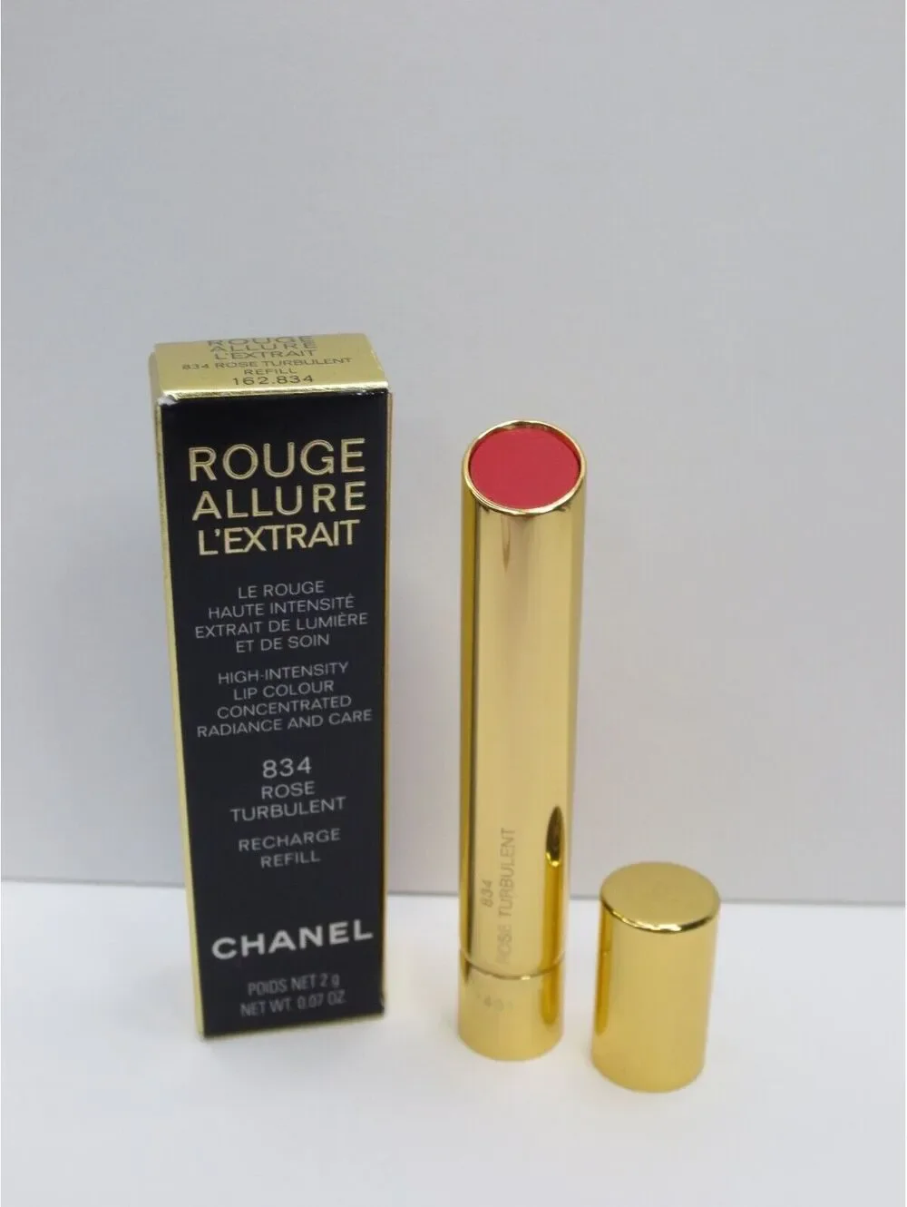 Chanel Rouge Allure L'Extrait Lipstick Refill 834 Rose Turbulent